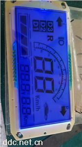 电动车9040单双里程液晶仪表屏模组