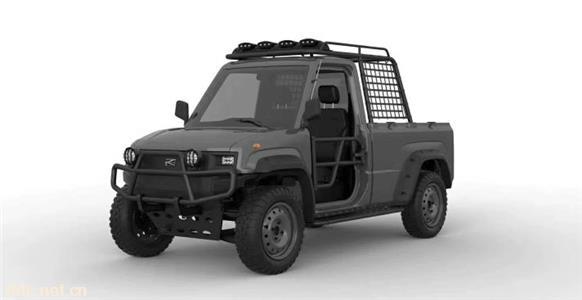 2023款双排电动皮卡车
